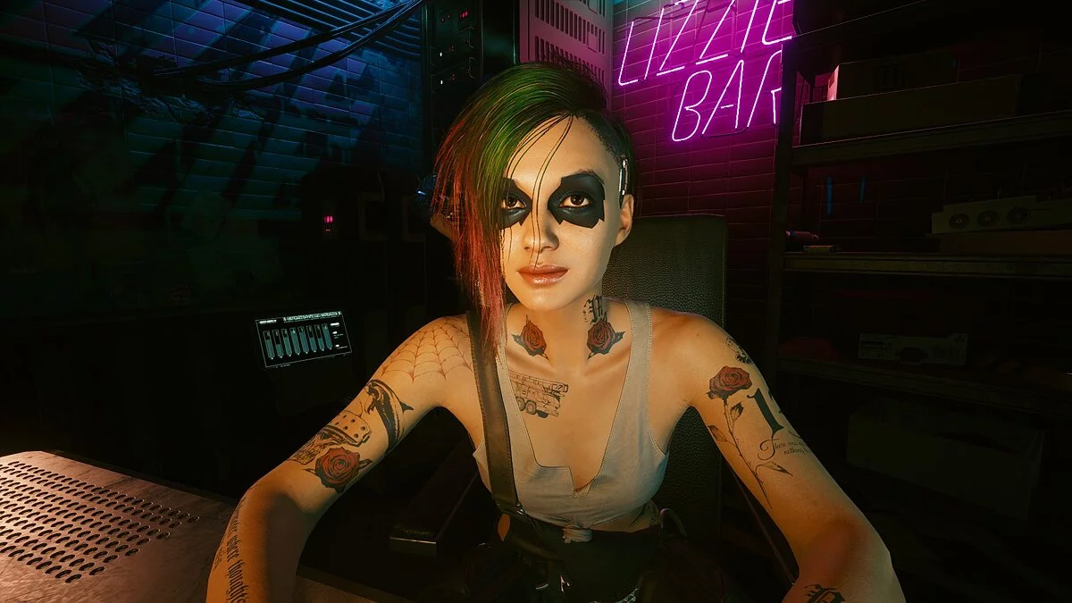 Cyberpunk 2077 — Cyber ​​smoky eyes