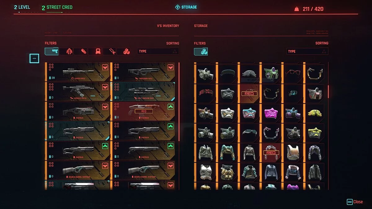 Cyberpunk 2077 — 500 легендарних предметів