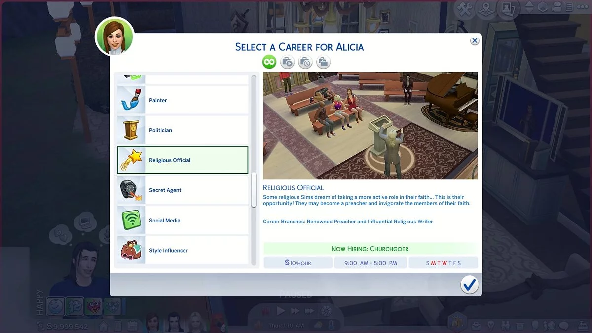 The Sims 4 — Мод на религию 1.1 (12.01.2021)