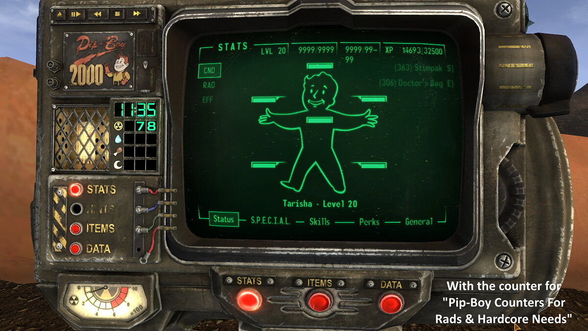 Fallout: New Vegas — Additional buttons Frontier Pip-Boy 2000