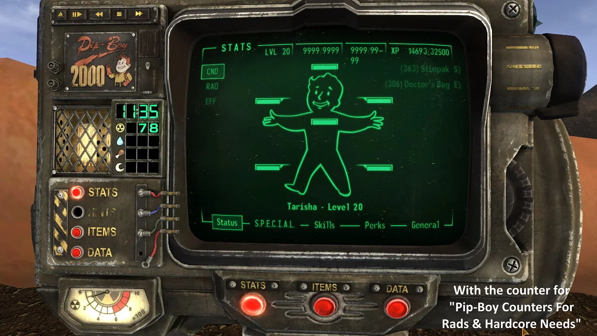 Fallout: New Vegas — Additional buttons Frontier Pip-Boy 2000