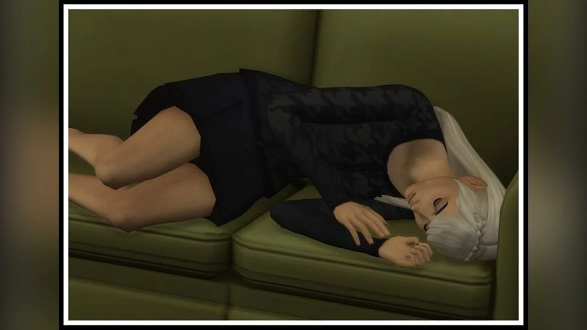 The Sims 4 — Napping on the couch (01/16/2021)