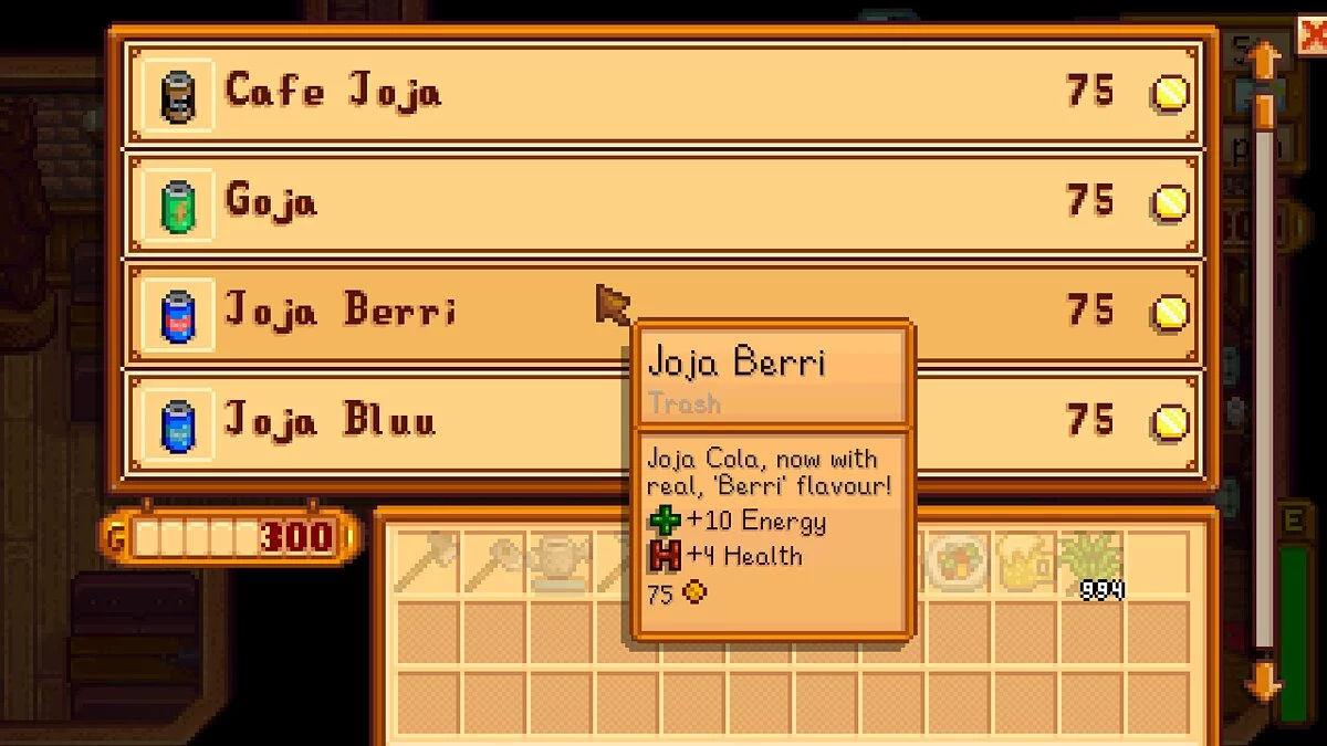 Stardew Valley — Газовані напої