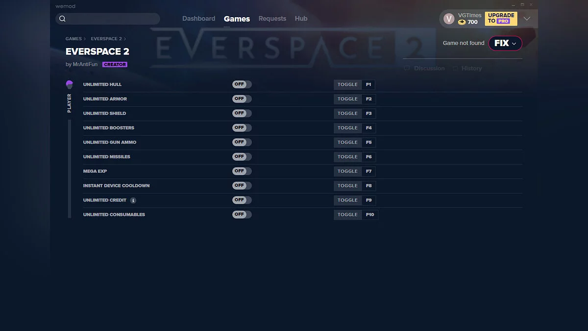 Everspace 2 — Трейнер (+10) від 21.01.2021 [WeMod]