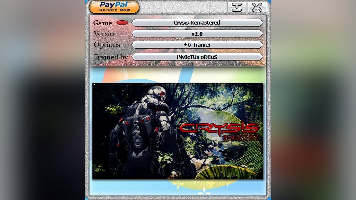 Crysis Remastered — Trainer (+6) [2.0]