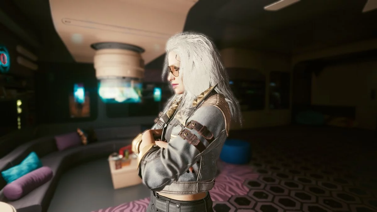 Cyberpunk 2077 — Белые волосы для Ви