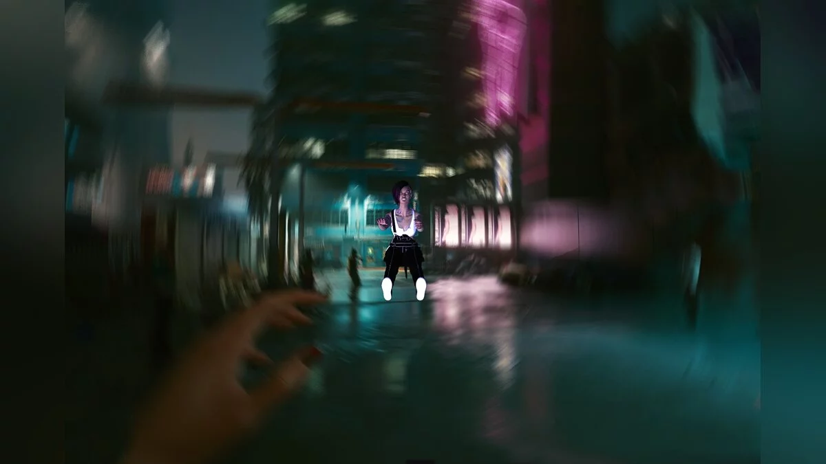 Cyberpunk 2077 — Empujar NPC