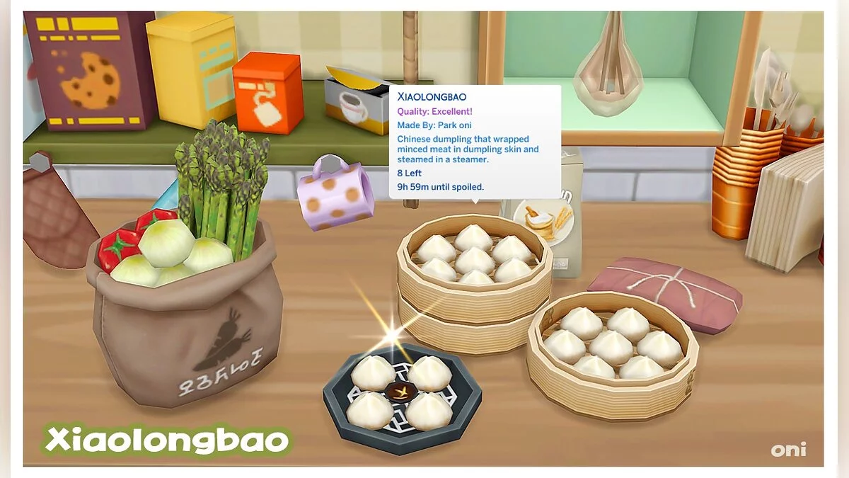 The Sims 4 — Steamed buns "Xiaolongbao"