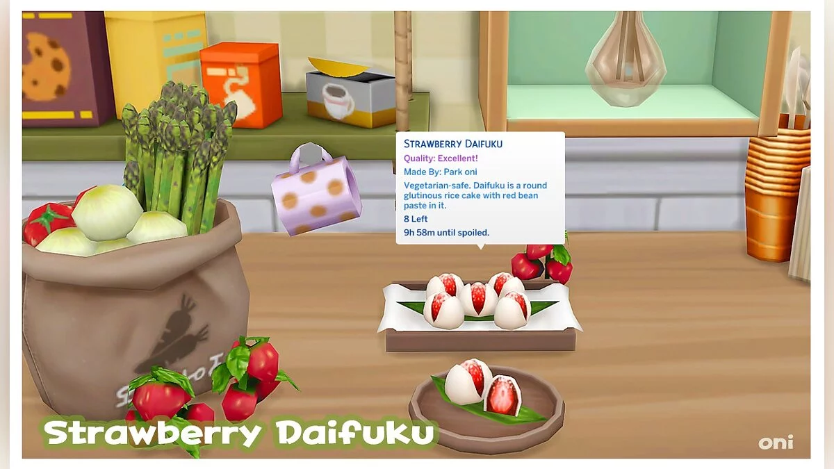 The Sims 4 — Daifuku con fresas