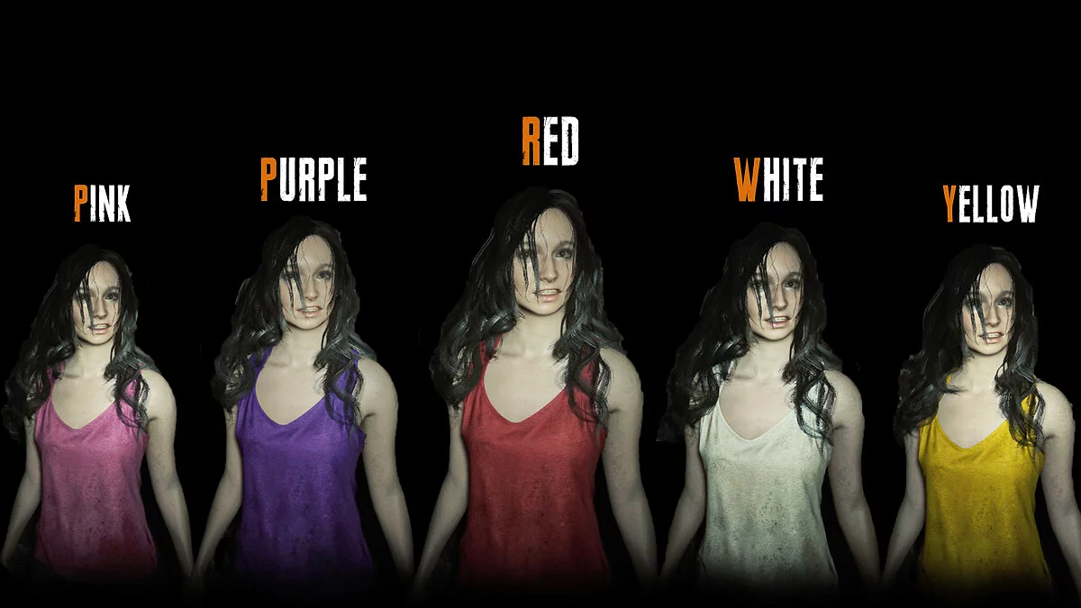Resident Evil 7 Biohazard — Зміна кольорів для Мії
