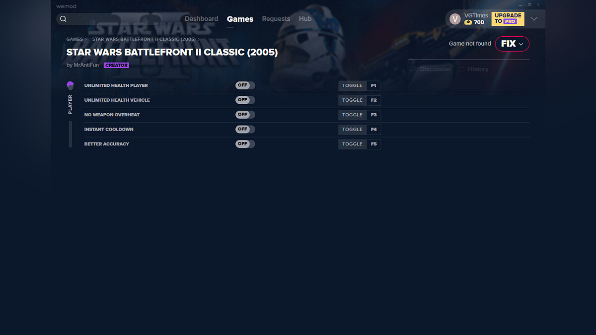 Star Wars: Battlefront 2 (2005) — Trainer (+5) from 01/26/2021 [WeMod]