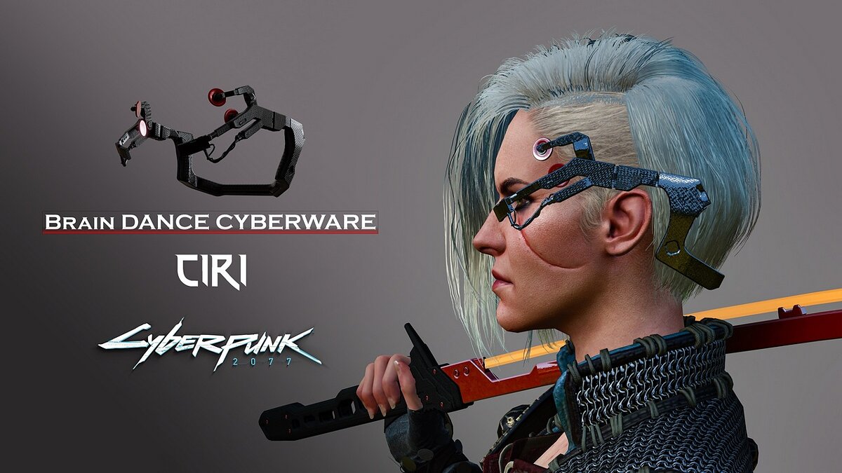 The Witcher 3: Wild Hunt - Complete Edition — Cyberware headdress from the game Cyberpunk 2077