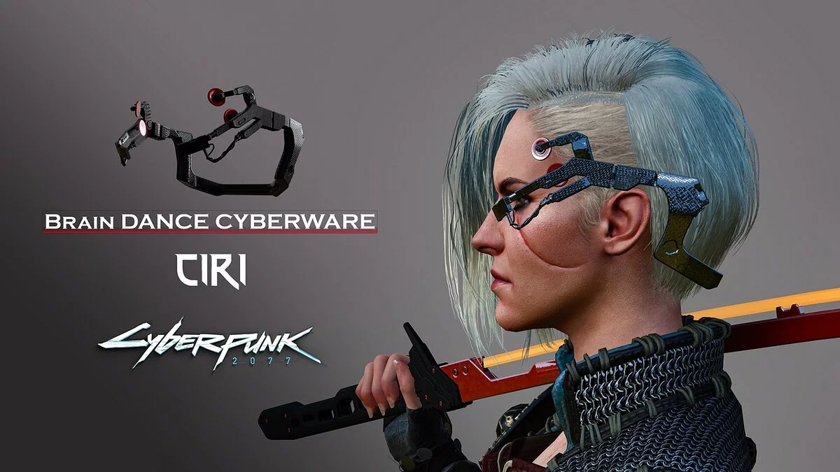 The Witcher 3: Wild Hunt - Complete Edition — Cyberware headdress from the game Cyberpunk 2077