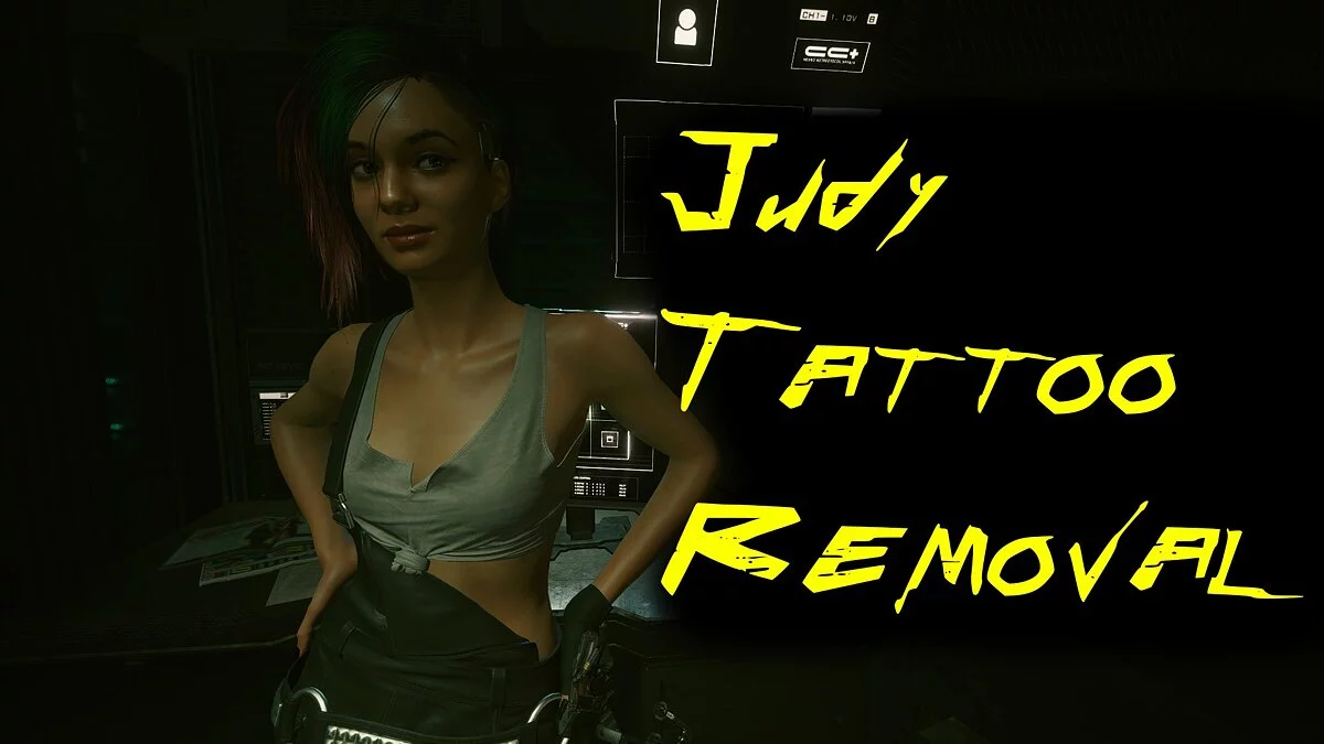 Cyberpunk 2077 — judy sin tatuajes