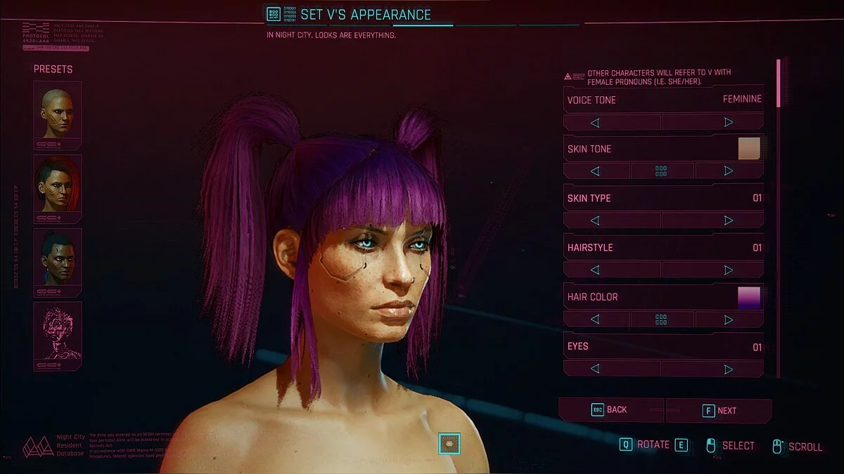 Cyberpunk 2077 — Trenzas con estilo