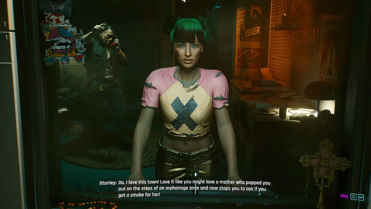 Cyberpunk 2077 — Цвет волос Билли Айлиш