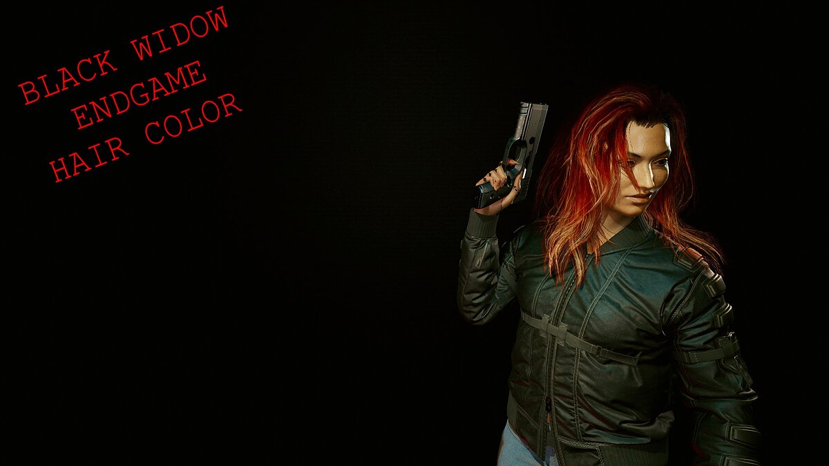 Cyberpunk 2077 — Black Widow's hair color from the movie The Avengers. The final"