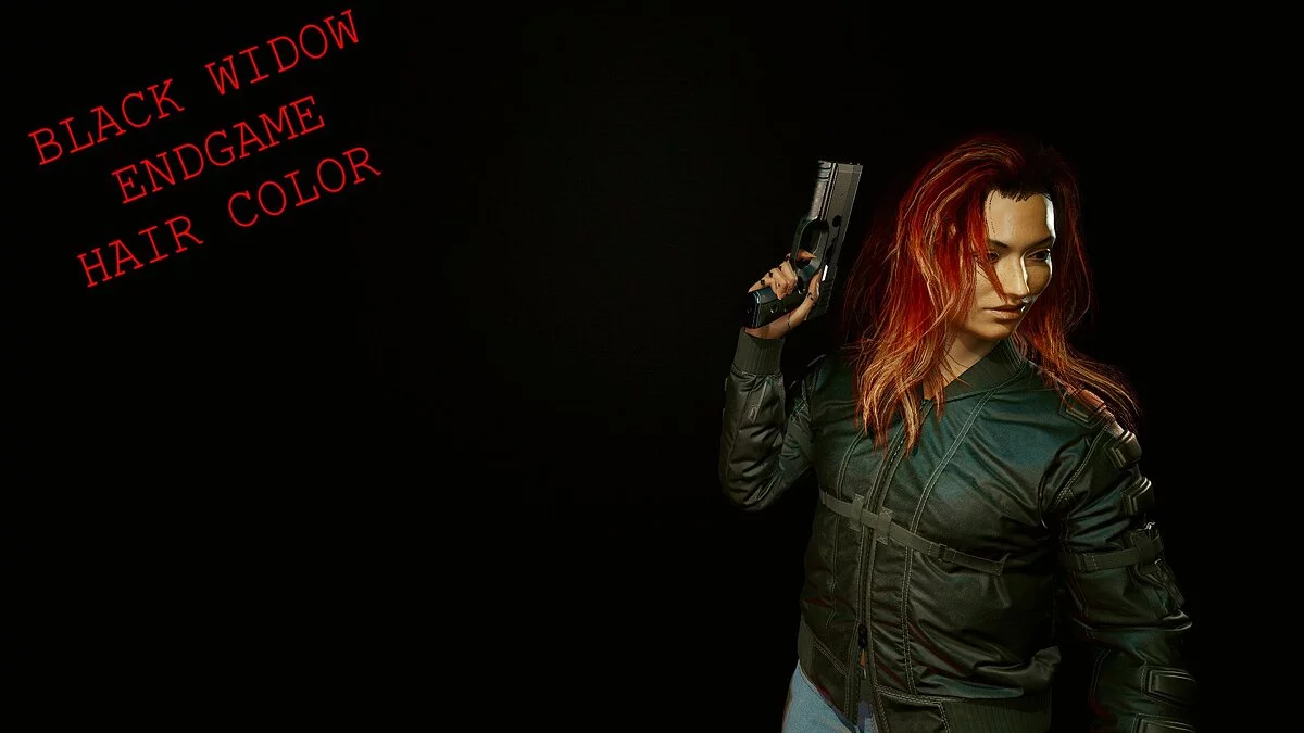 Cyberpunk 2077 — Black Widow's hair color from the movie The Avengers. The final"