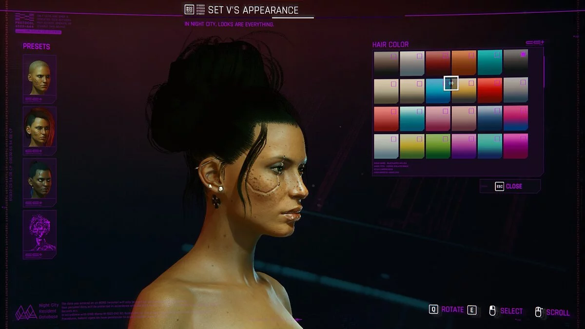 Cyberpunk 2077 — Высокий пучок для Ви