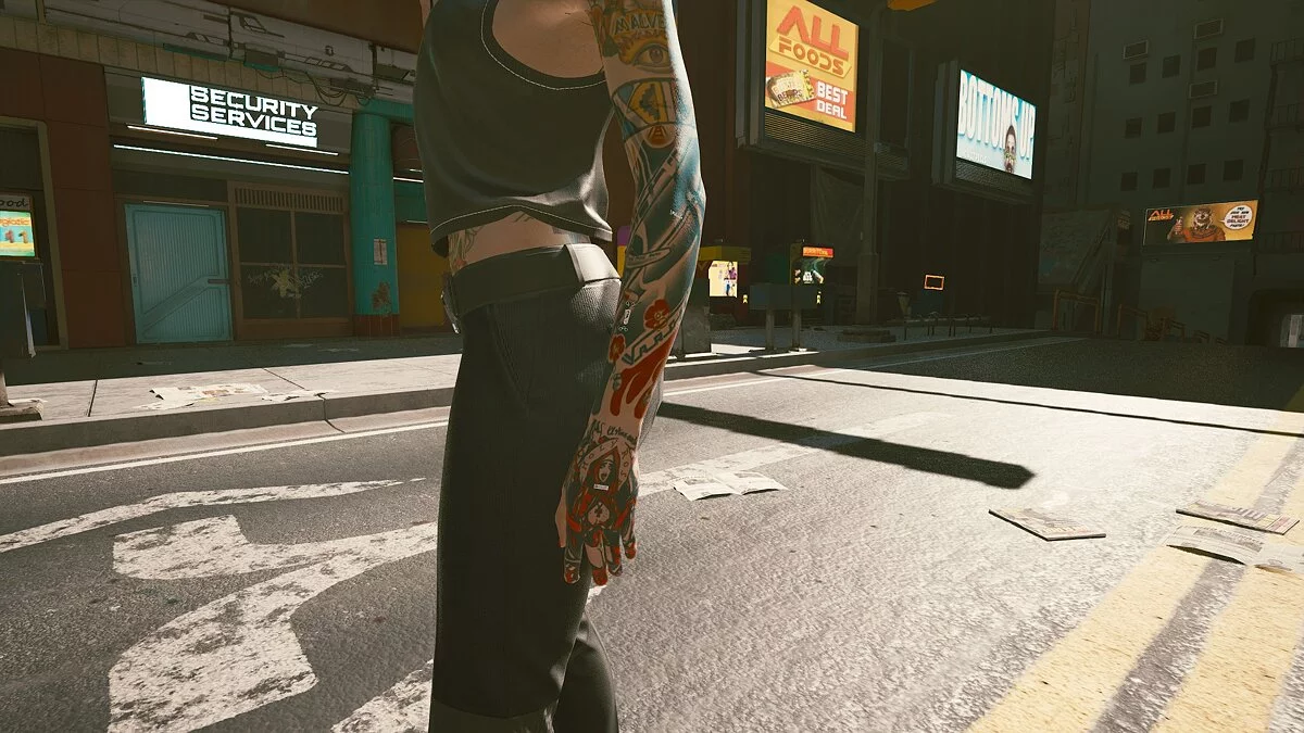 Cyberpunk 2077 — New tattoo on hand