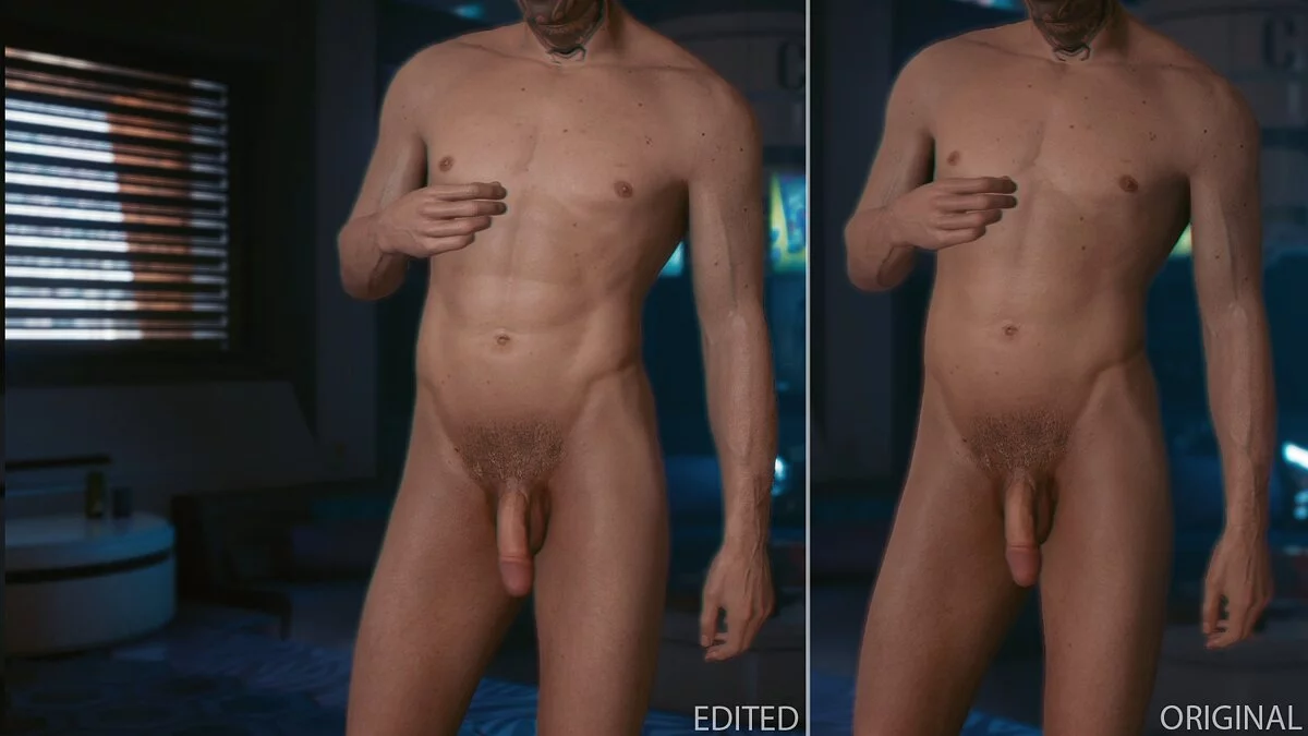 Cyberpunk 2077 — Реалистичное мужское тело