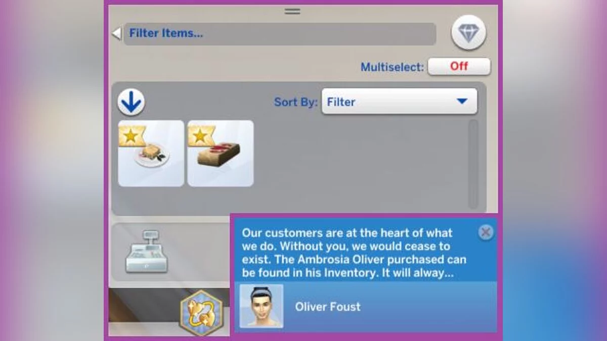 The Sims 4 — Можливість купити амброзію