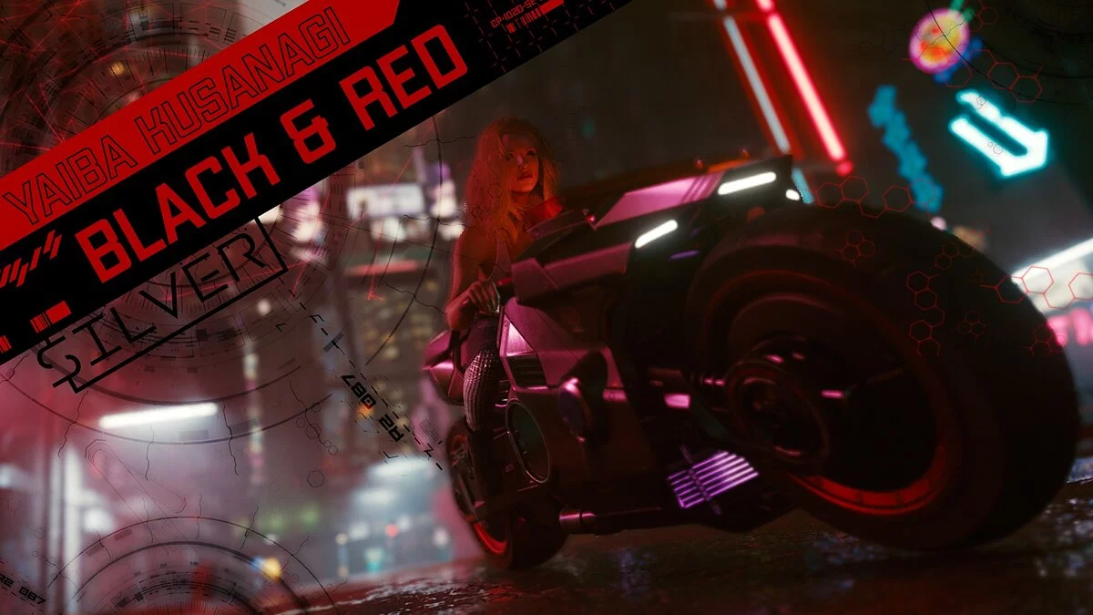 Cyberpunk 2077 — Yaiba Kusanagi - black and red