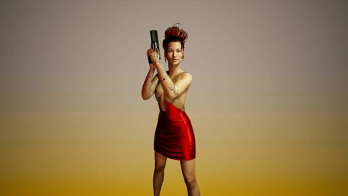 Cyberpunk 2077 — Платье с открытой спиной