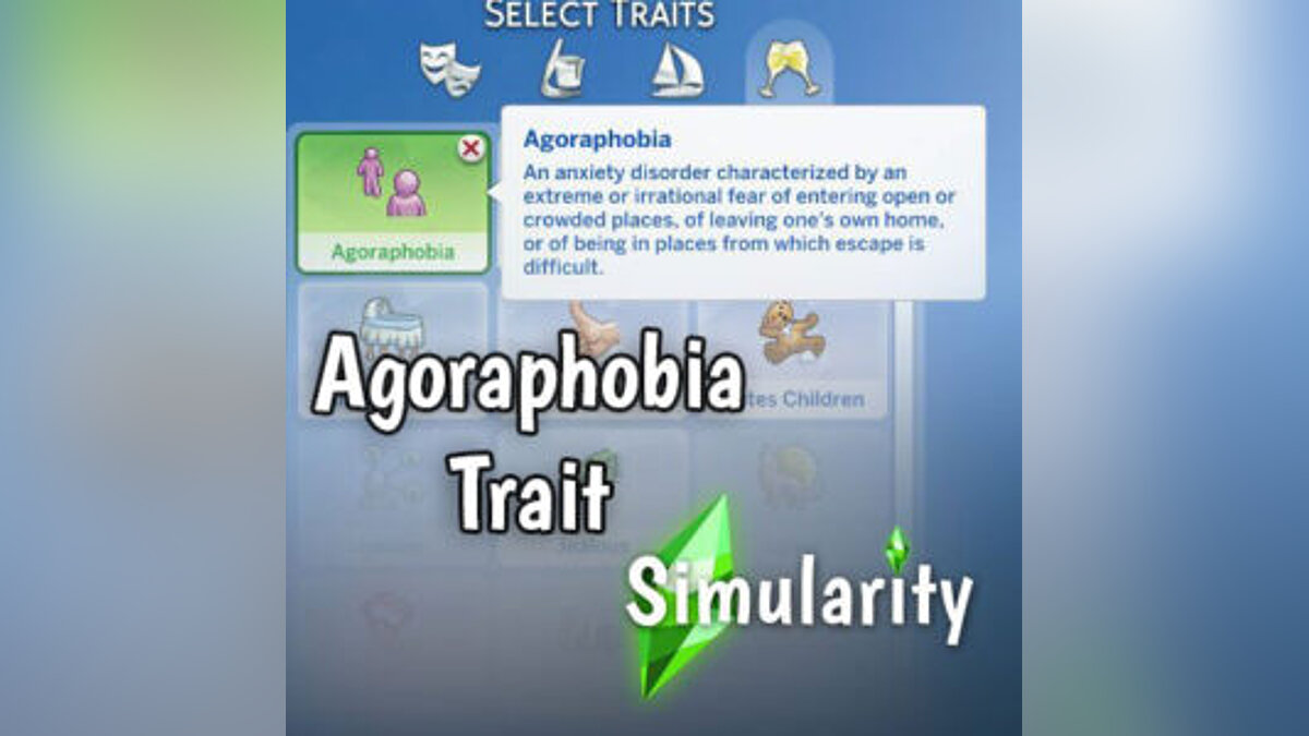 The Sims 4 — Character Trait - Agoraphobia 3.0 (22.01.2021)