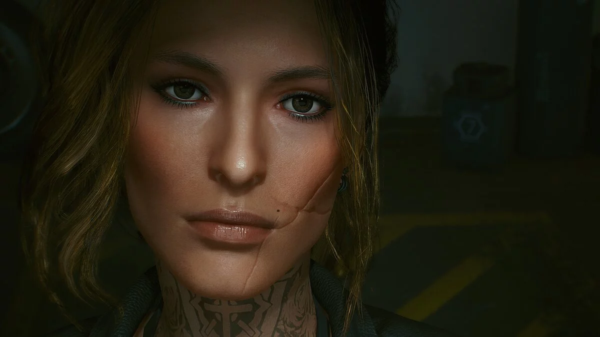 Cyberpunk 2077 — Piel facial realista