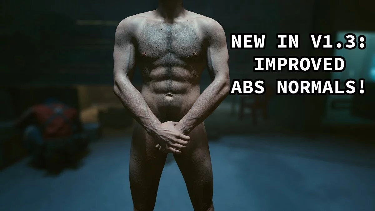 Cyberpunk 2077 — Волосатое мужское тело в 4k