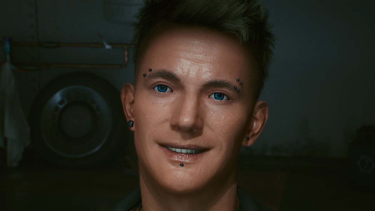 Cyberpunk 2077 — Changes in male complexion