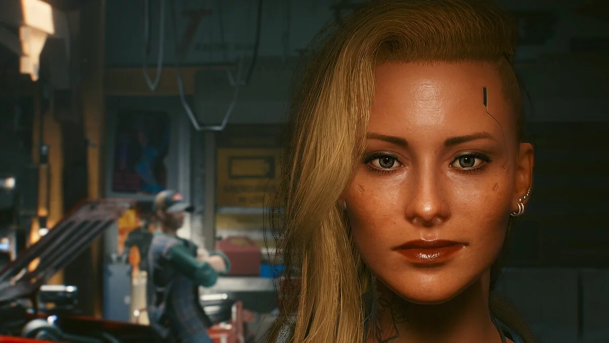 Cyberpunk 2077 — Hermosa nómada después del robo.