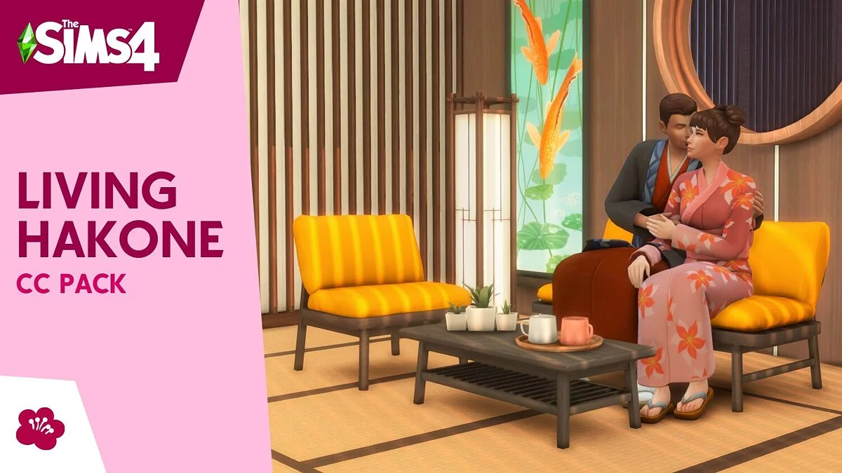 The Sims 4 — Custom Catalog - Living Hakone CC Stuff Pack