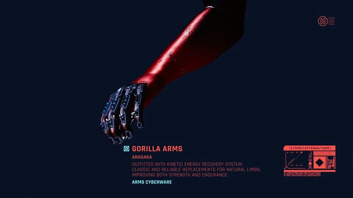 Cyberpunk 2077 — Red gorilla hands