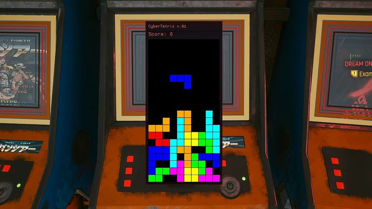 Cyberpunk 2077 — Tetris en las máquinas tragamonedas