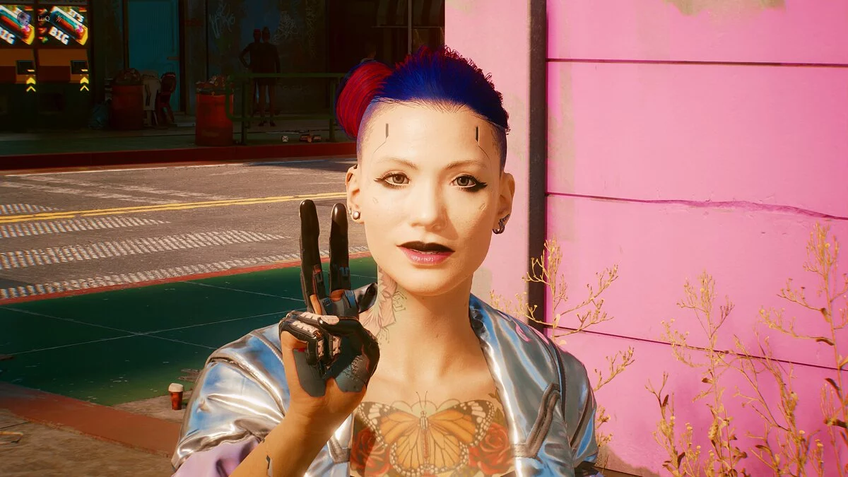 Cyberpunk 2077 — Hairstyle with a hood