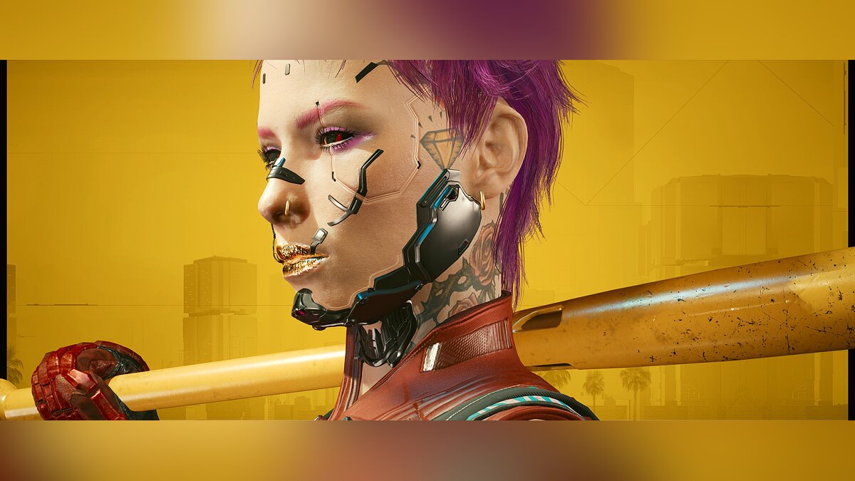 Cyberpunk 2077 — Cyber ​​implants on the face