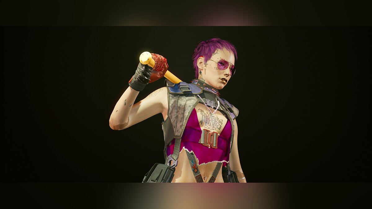 Cyberpunk 2077 — Sleeveless, strapless and collarless.