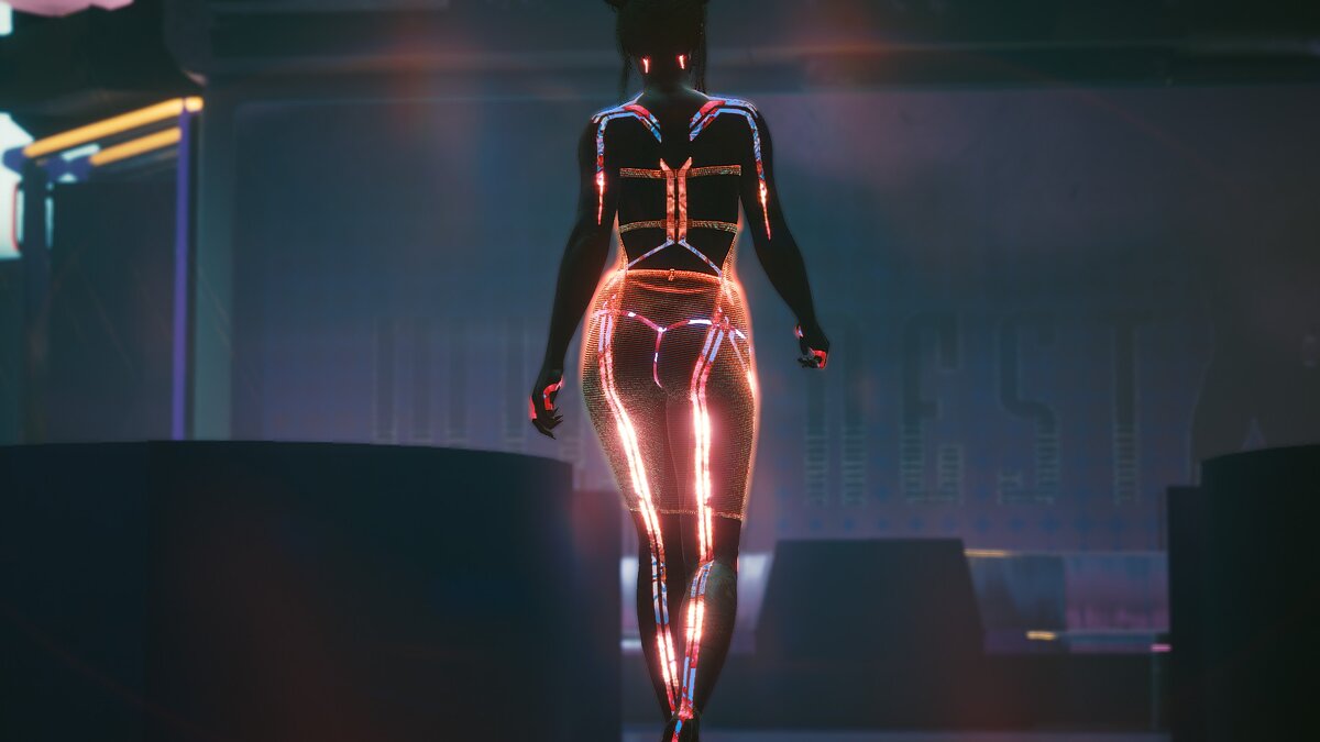 Cyberpunk 2077 — Holographic fashion clothing