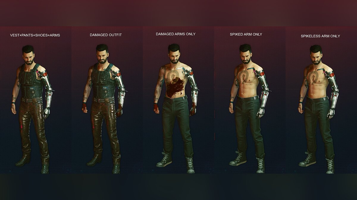 Cyberpunk 2077 — Johnny Silverhand's clothes