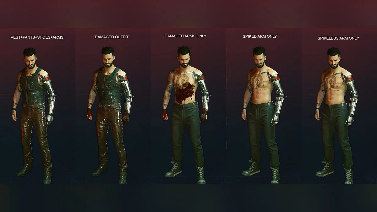 Cyberpunk 2077 — Johnny Silverhand's clothes