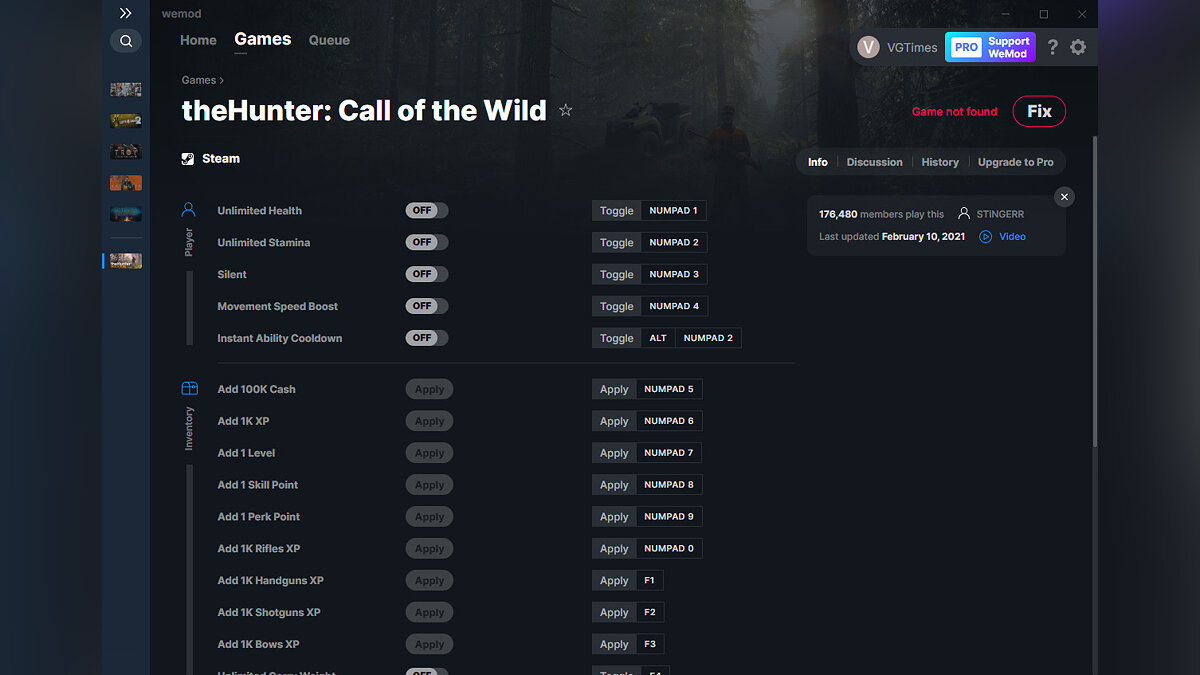 theHunter: Call of the Wild — Trainer (+26) from 02/10/2021 [WeMod]