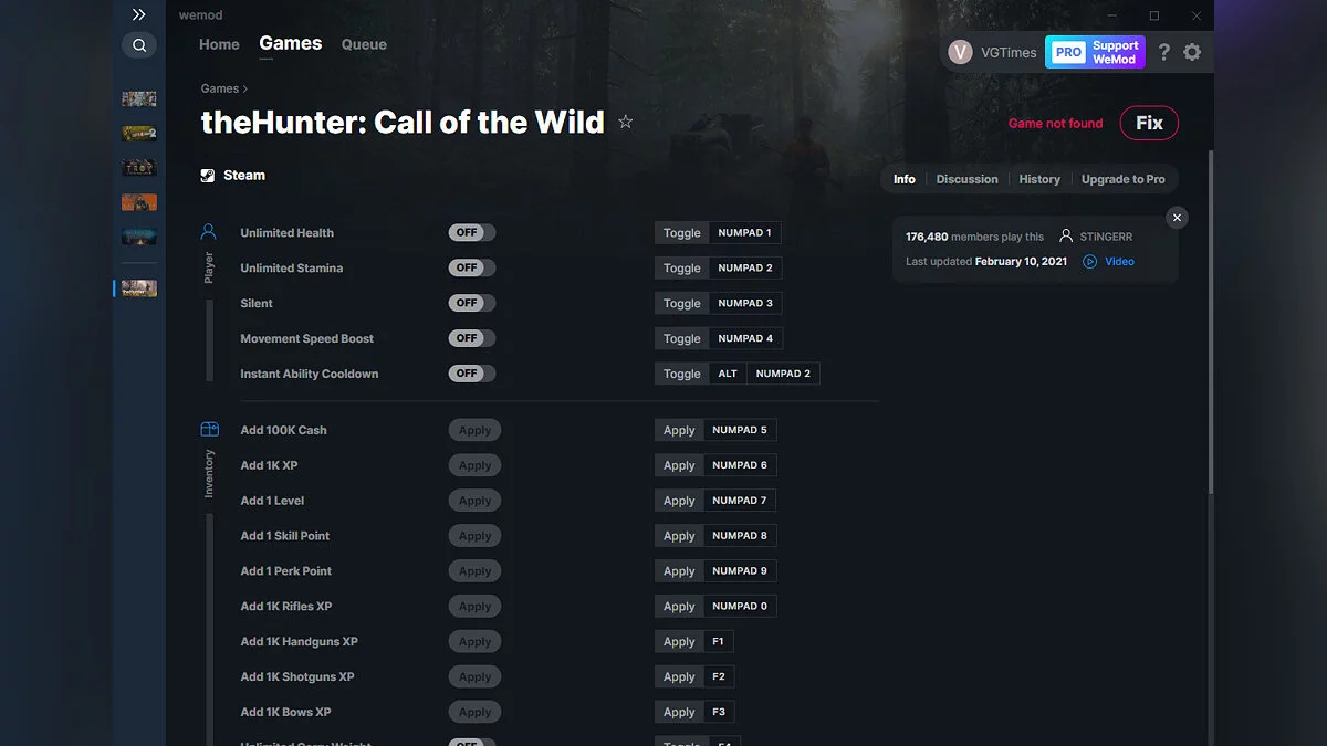 theHunter: Call of the Wild — Trainer (+26) from 02/10/2021 [WeMod]