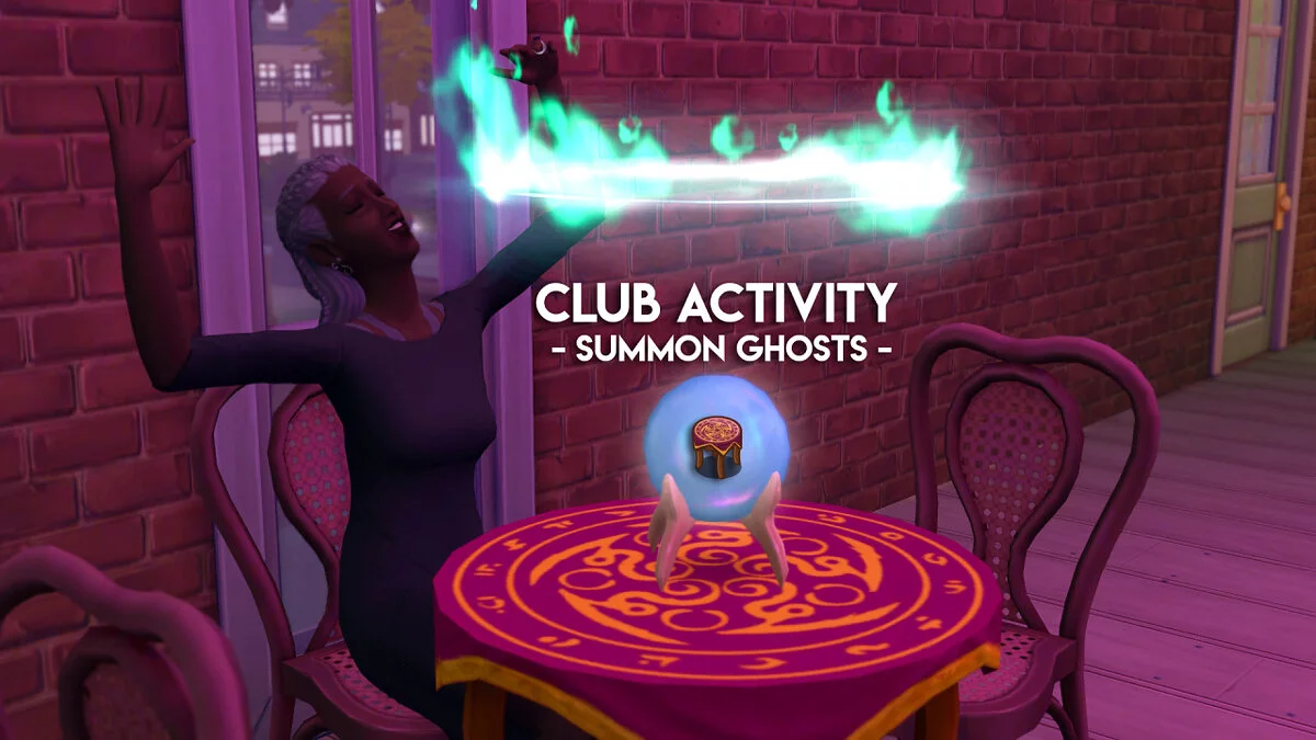 The Sims 4 — Actividad del club: convocar a los muertos.