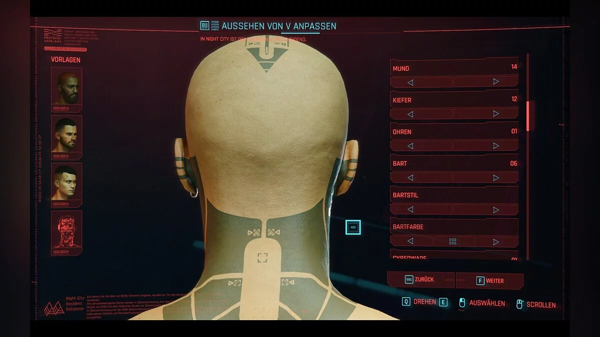 Cyberpunk 2077 — Татуировки в стиле блэкворк