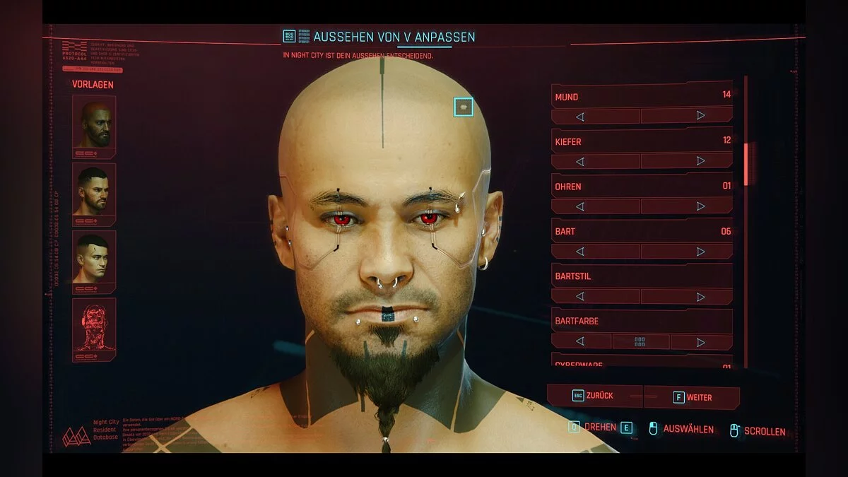 Cyberpunk 2077 — Татуировки в стиле блэкворк