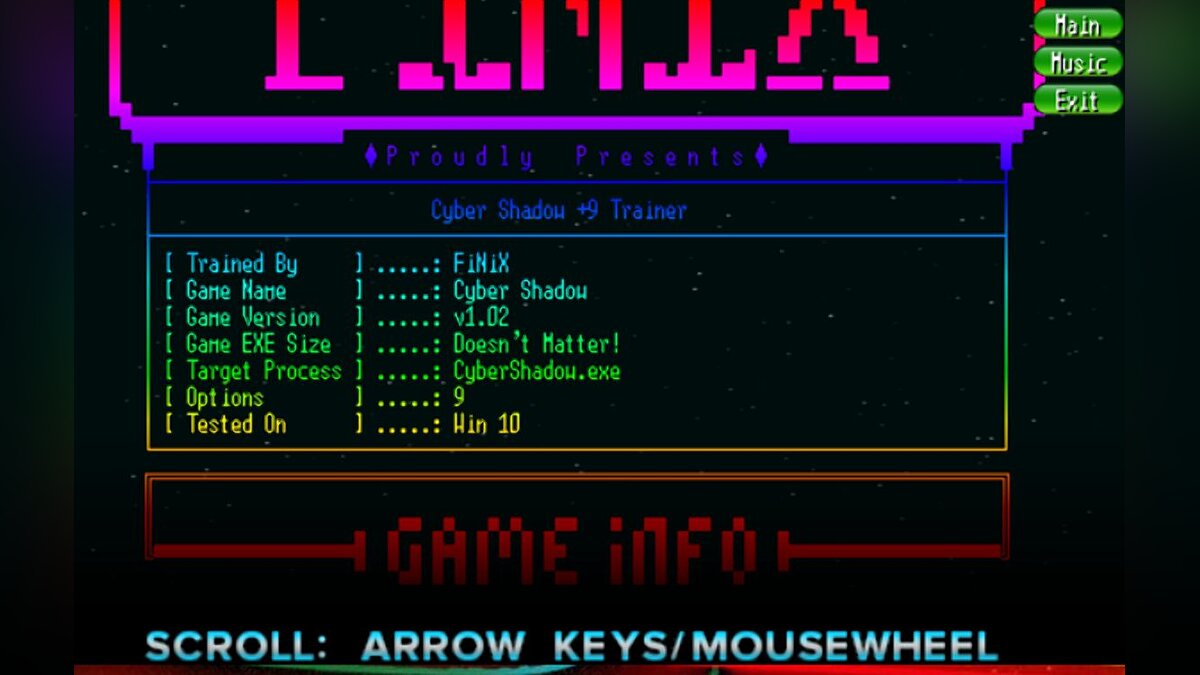 Cyber Shadow — Trainer (+9) [v1.02 - GOG]