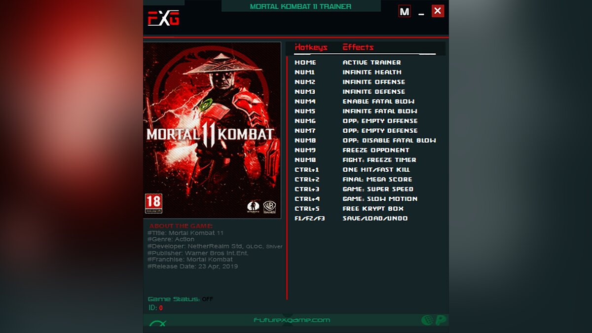 Mortal Kombat 11 — Trainer (+16) [V20200929]