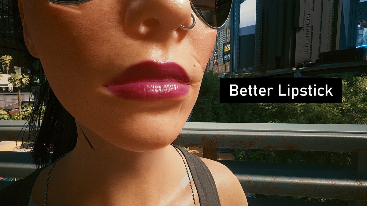 Cyberpunk 2077 — Improved lipstick